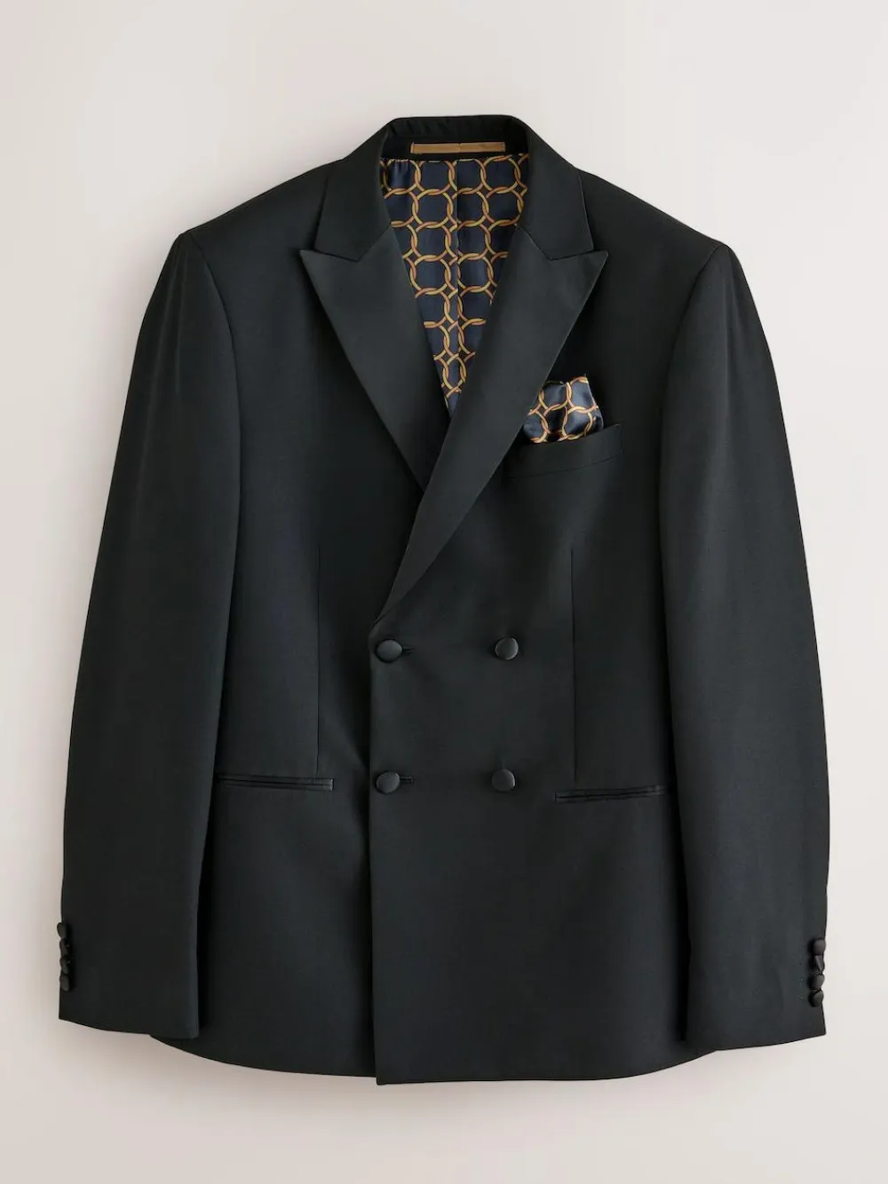 Next Black Double Breasted Tuxedo Suit Jacket^ Blazers & Formal Jackets|Suits & Tuxedos