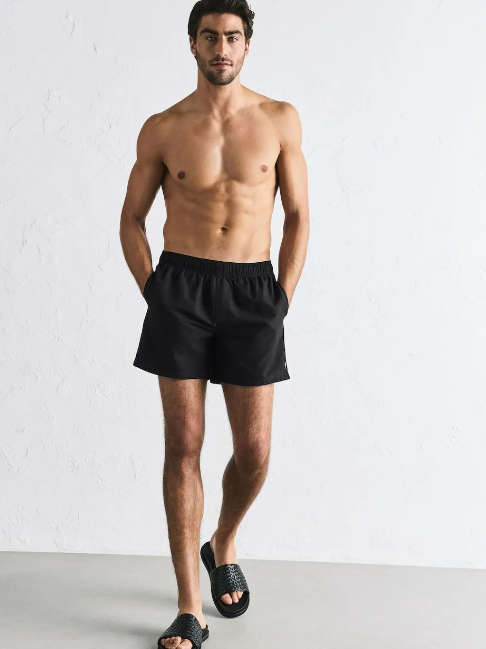 Best Next Essential 4 Inch Swim Shorts Black