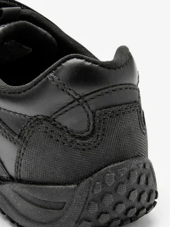 Next Black Extra Wide Fit (H) Leather Touch Fastening School Shoes^BOY School Shoes|Boys Shoes