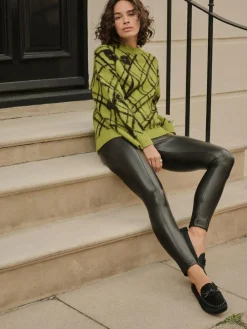 Hot Next Black Faux Leather Leggings