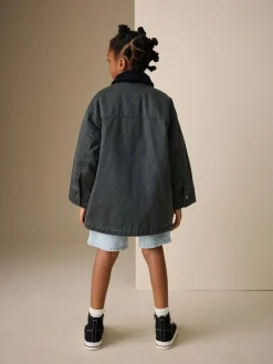 Next Black Faux Waxed Jacket (5-14yrs)^ Jackets & Coats|Snowsuits & Coats