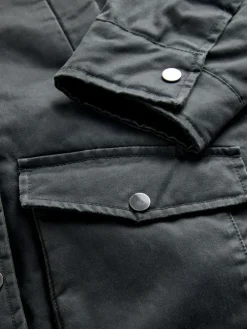 Next Black Faux Waxed Jacket (5-14yrs)^ Jackets & Coats|Snowsuits & Coats