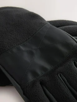 Next Black Fleece Gloves^ Hats, Gloves & Scarves|Hats, Scarves & Gloves