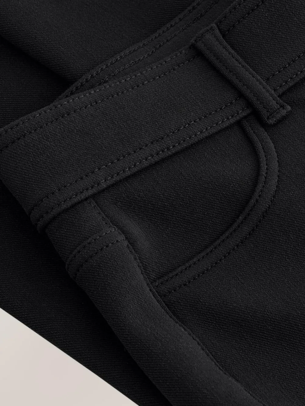 Next Black Fleece Lined Warm Handle Cosy Jersey Denim Leggings^Women Leggings & Sweatpants