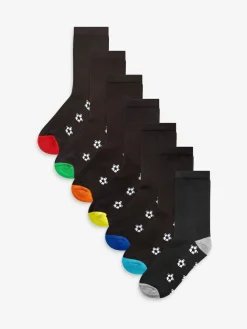 Next Cotton Rich Cushioned Socks 7 Pack^BOY Socks|Tights