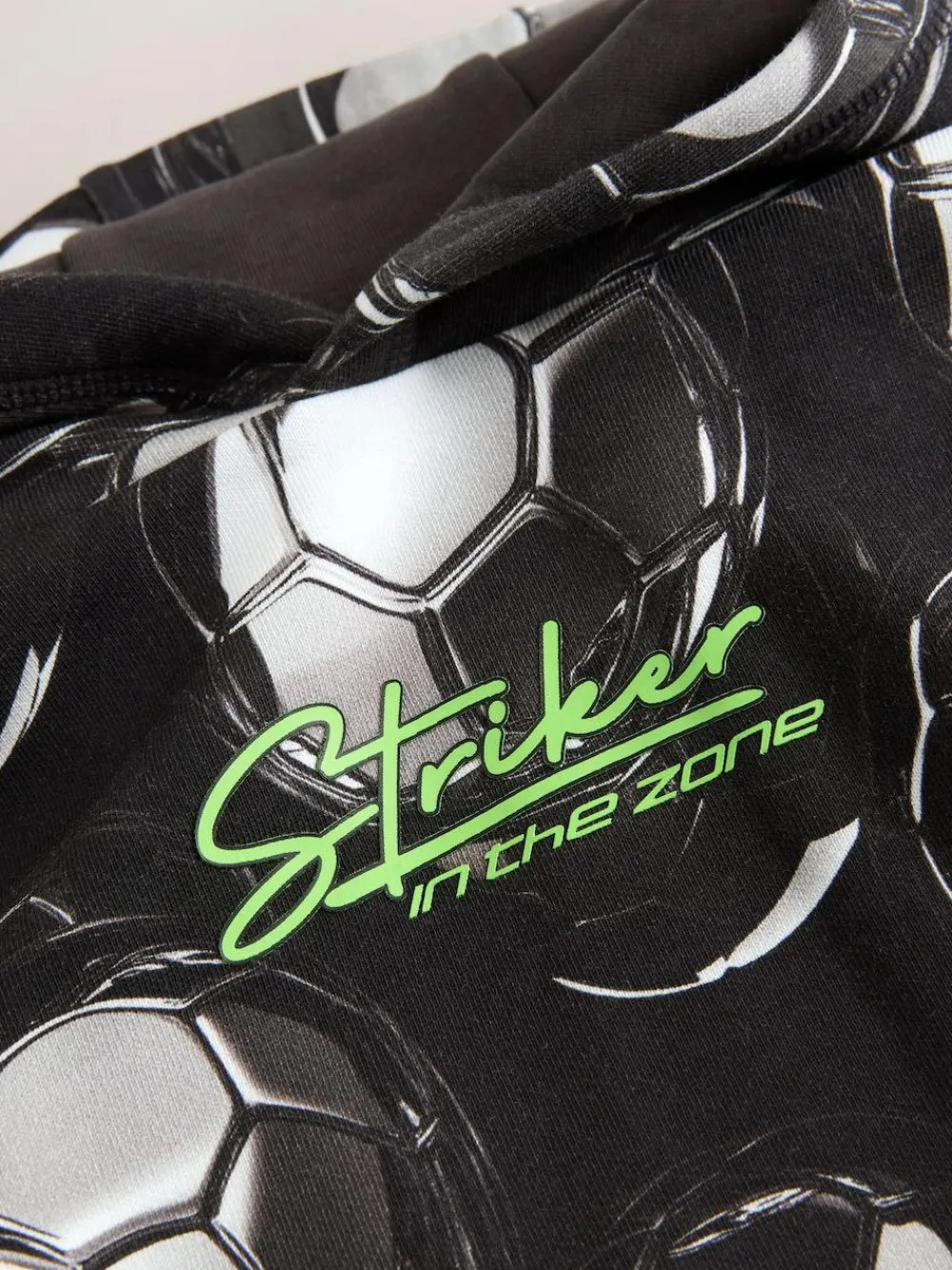 Next Black Football Print Older Boys Graphic Print Hoodie (3-16yrs)^BOY Sweatshirts & Hoodies