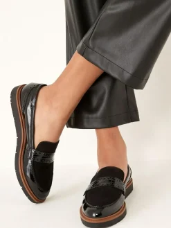 Next Forever Comfort® Brogue Loafers^Women Wide Fit & Extra Wide Fit|Flats