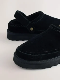 New Next Forever Comfort® Chunky Sole Footbed Clogs Black