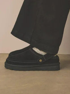 New Next Forever Comfort® Chunky Sole Footbed Clogs Black