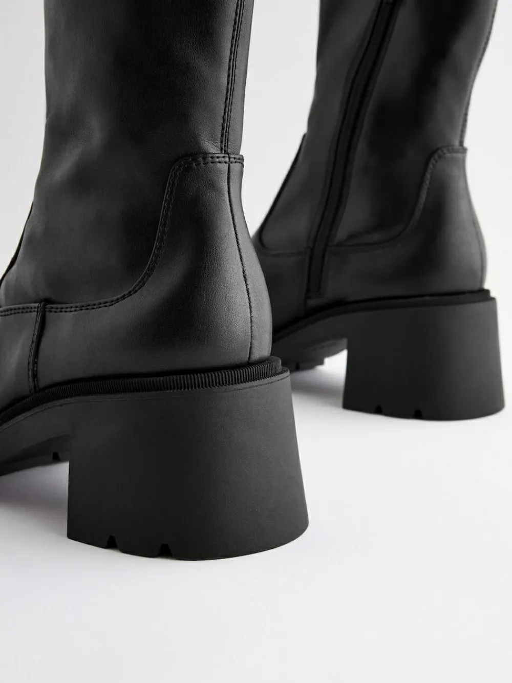 Hot Next Black Forever Comfort® Chunky Sock Ankle Boots