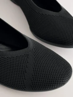 Next Black Forever Comfort® Comfort Flyknit Ballet Flats