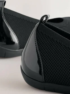 Next Black Forever Comfort® Comfort Flyknit Ballet Flats