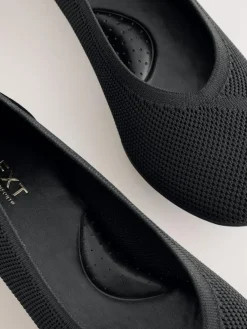 Next Black Forever Comfort® Comfort Flyknit Ballet Flats