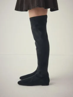 Next Black Forever Comfort® Flat Sock Over The Knee Boots^Women Boots & Wellies|Boots