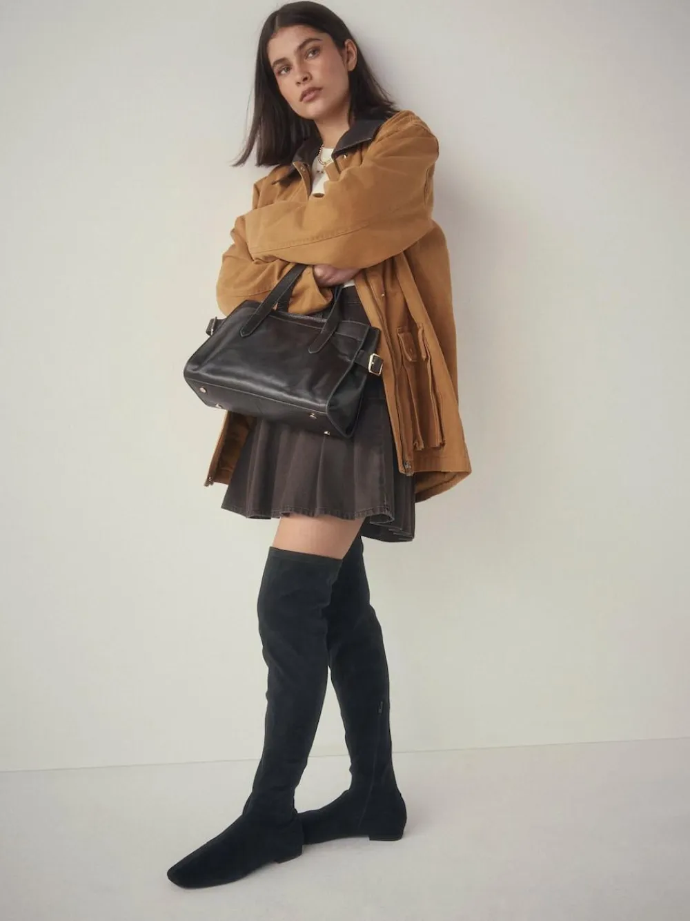 Next Black Forever Comfort® Flat Sock Over The Knee Boots^Women Boots & Wellies|Boots