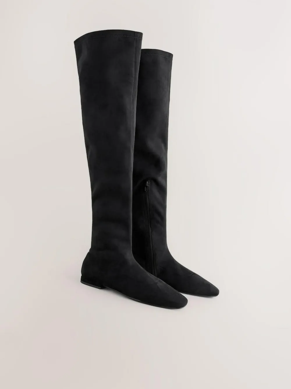 Next Black Forever Comfort® Flat Sock Over The Knee Boots^Women Boots & Wellies|Boots