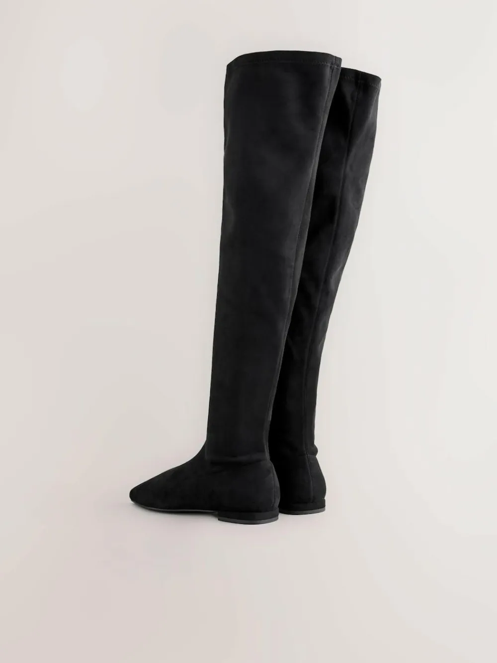 Next Black Forever Comfort® Flat Sock Over The Knee Boots^Women Boots & Wellies|Boots