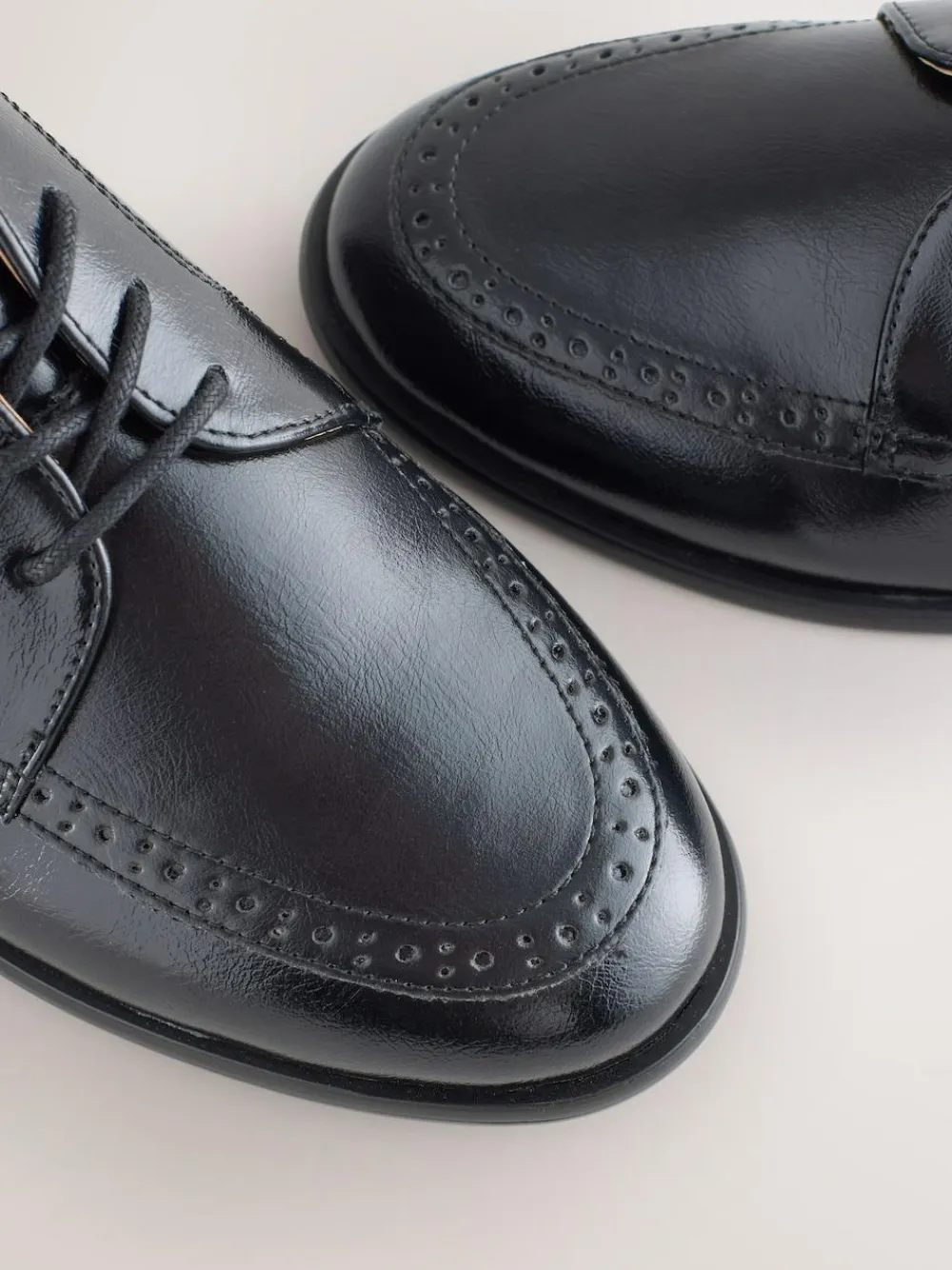 Next Black Forever Comfort® Formal Round Toe Lace Up Shoes^Women Flats