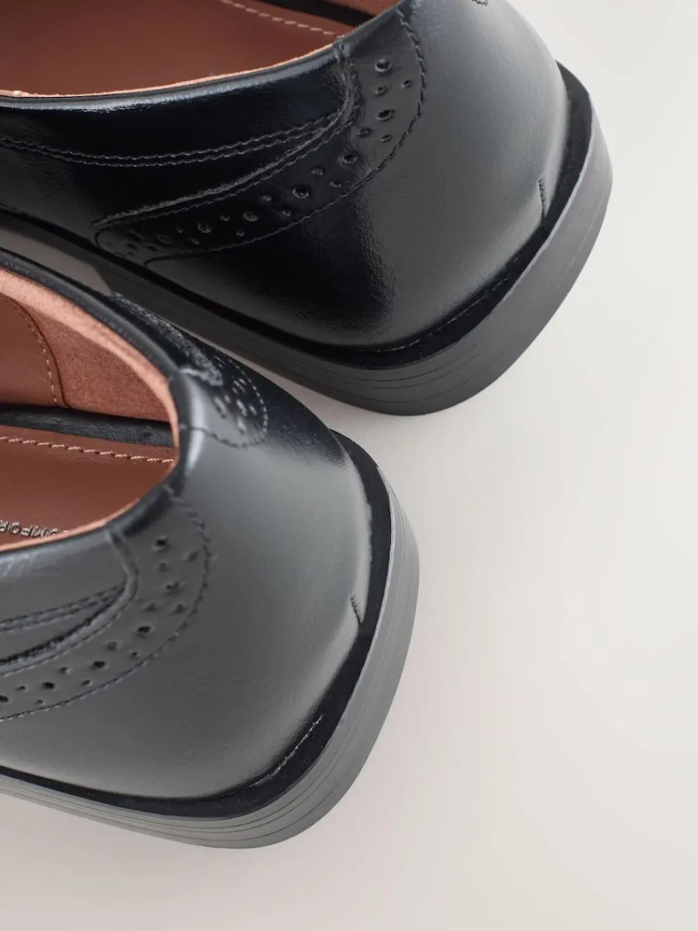 Next Black Forever Comfort® Formal Round Toe Lace Up Shoes^Women Flats