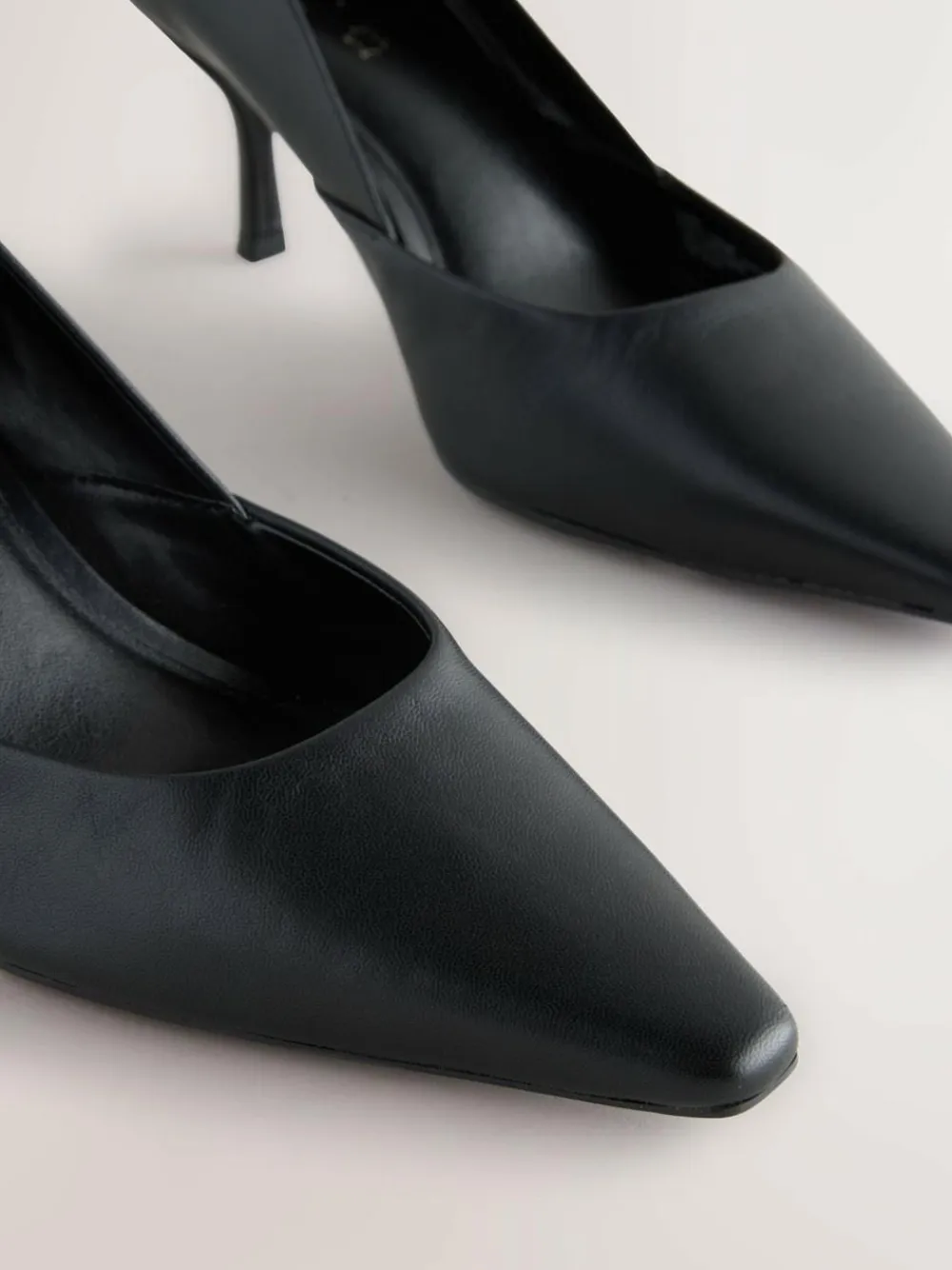 Discount Next Forever Comfort® Leather Pointed Toe Heeled Court Shoes Black