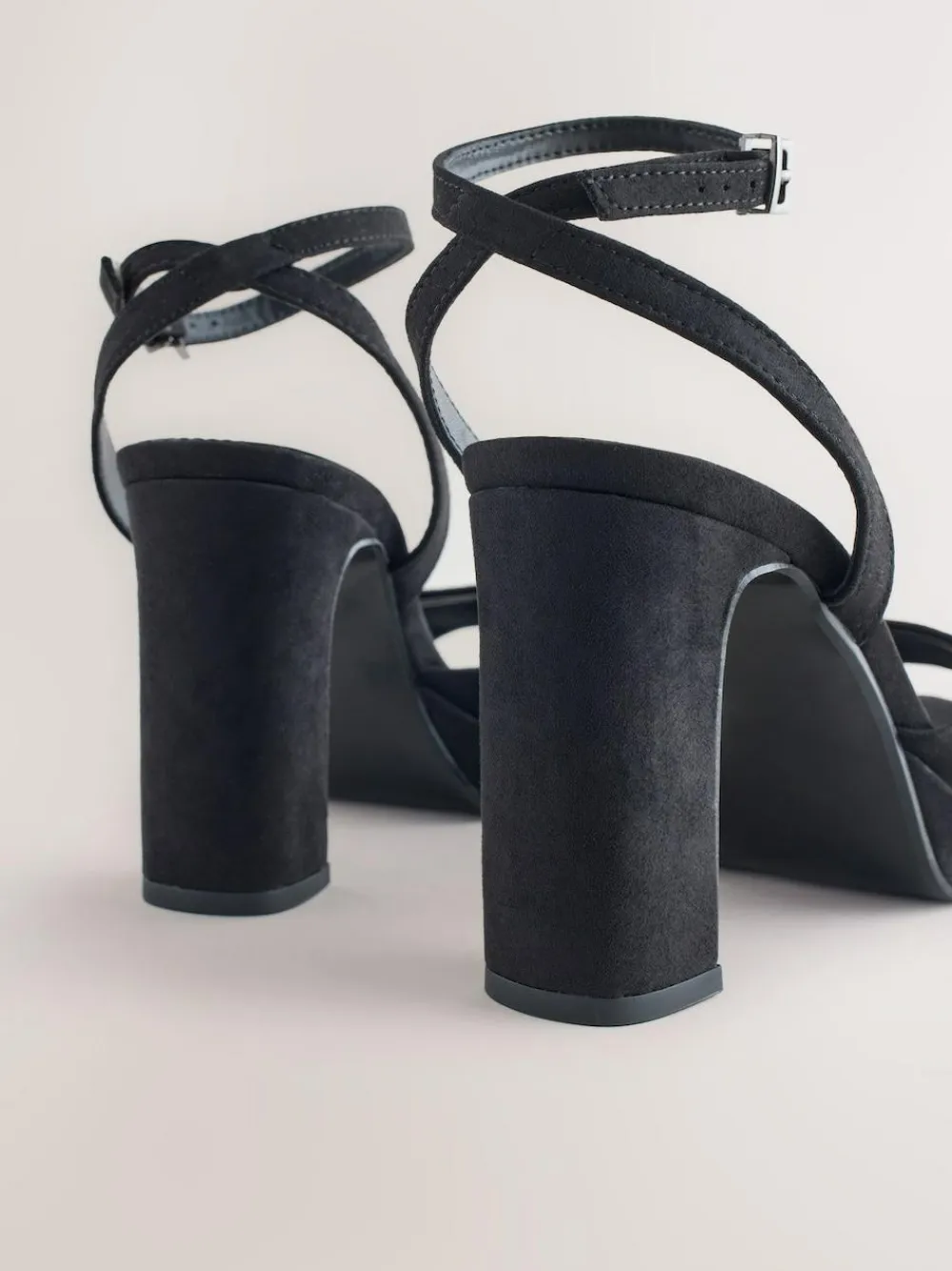 Best Next Forever Comfort® Round Toe Platform Heeled Sandals Black