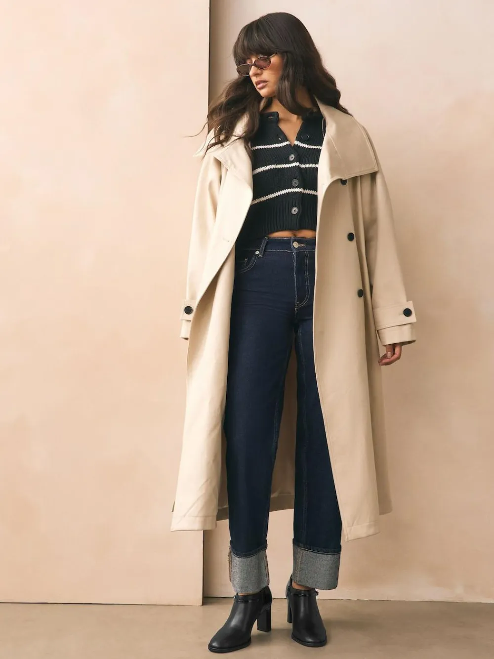 Best Next Black Forever Comfort® Round Toe Block Heel Buckle Detail Shoe Boots