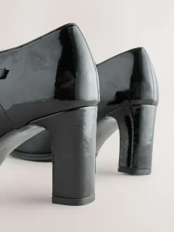 Best Next Black Forever Comfort® Round Toe Block Heel Buckle Detail Shoe Boots