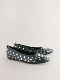 Hot Next Black Forever Comfort® Round Toe Ballerinas