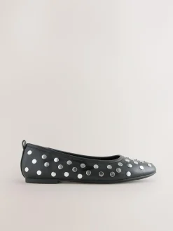 Hot Next Black Forever Comfort® Round Toe Ballerinas