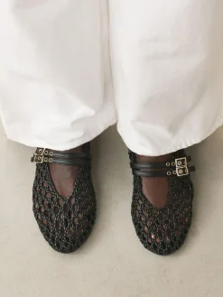 Clearance Next Forever Comfort® Round Toe Weave Double Mary Jane Shoes Black