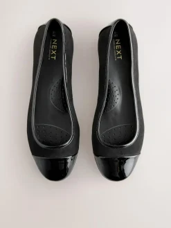 Next Black Forever Comfort® Toe Cap Ballerina Shoes^Women Flats