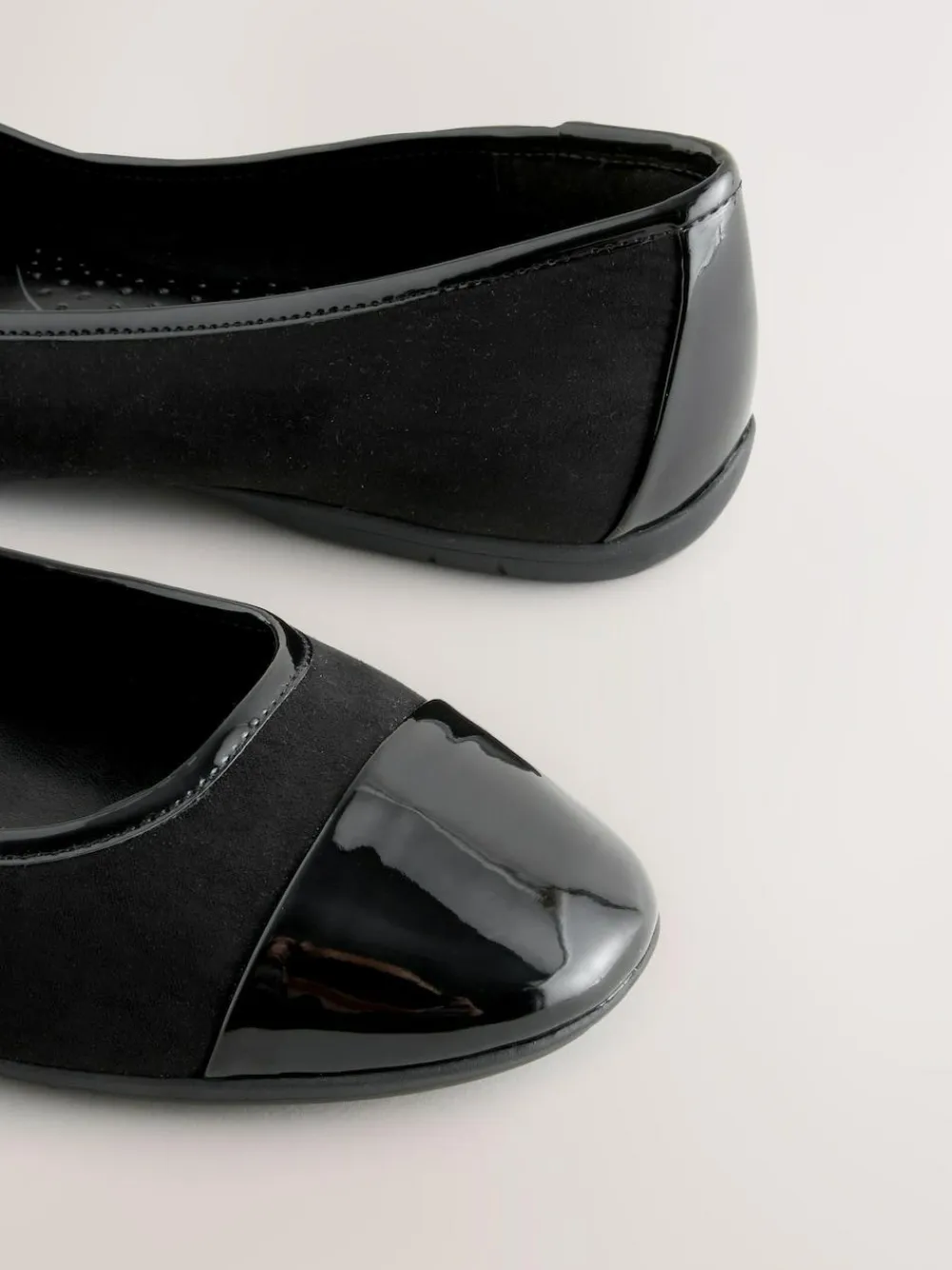 Next Black Forever Comfort® Toe Cap Ballerina Shoes^Women Flats
