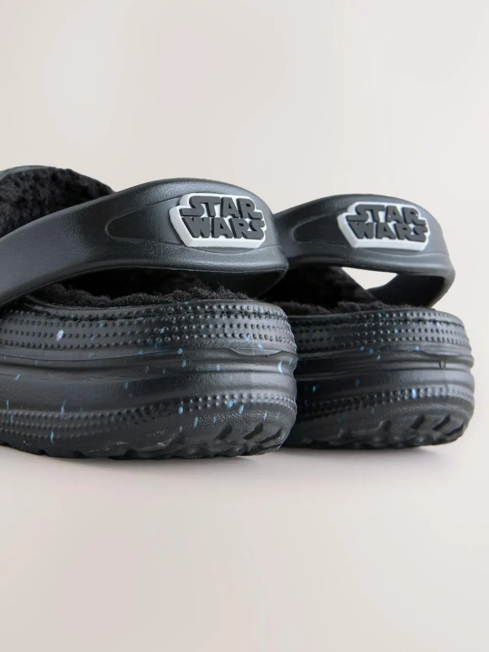 Next Black Galaxy Star Wars Warm Lined Slipper Clogs^BOY Nightwear