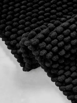 Next Black Giant Bobble Bath Mat^ Towels & Bathmats