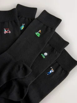 Next Fun Embroidered Socks 5 Pack^ Socks|Socks
