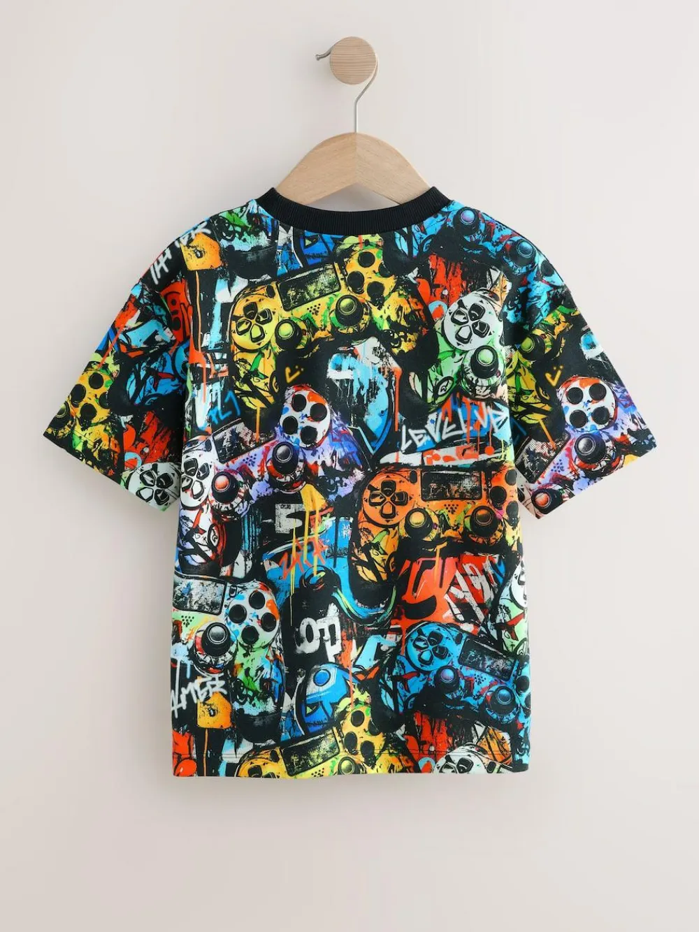Next Relaxed Fit Short Sleeve All-Over Print T-Shirt (3-16yrs)^BOY T-Shirts