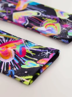 Outlet Next Black Graffiti Heart Leggings (3-16yrs)