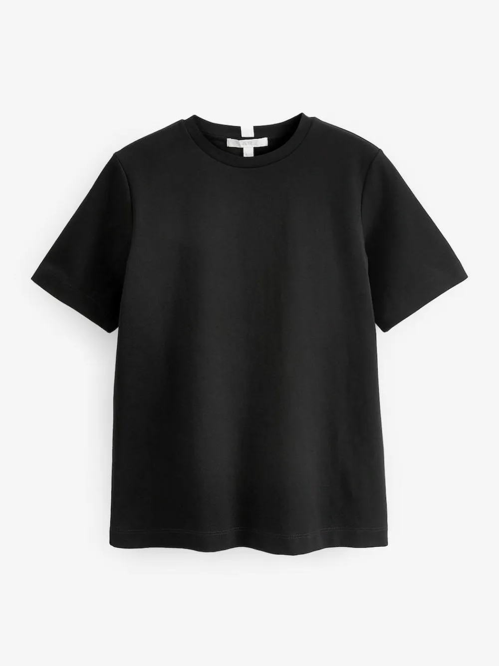 Next Black Heavyweight Short Sleeve Crew Neck T-Shirt^Women Nightwear|Tops & T-Shirts