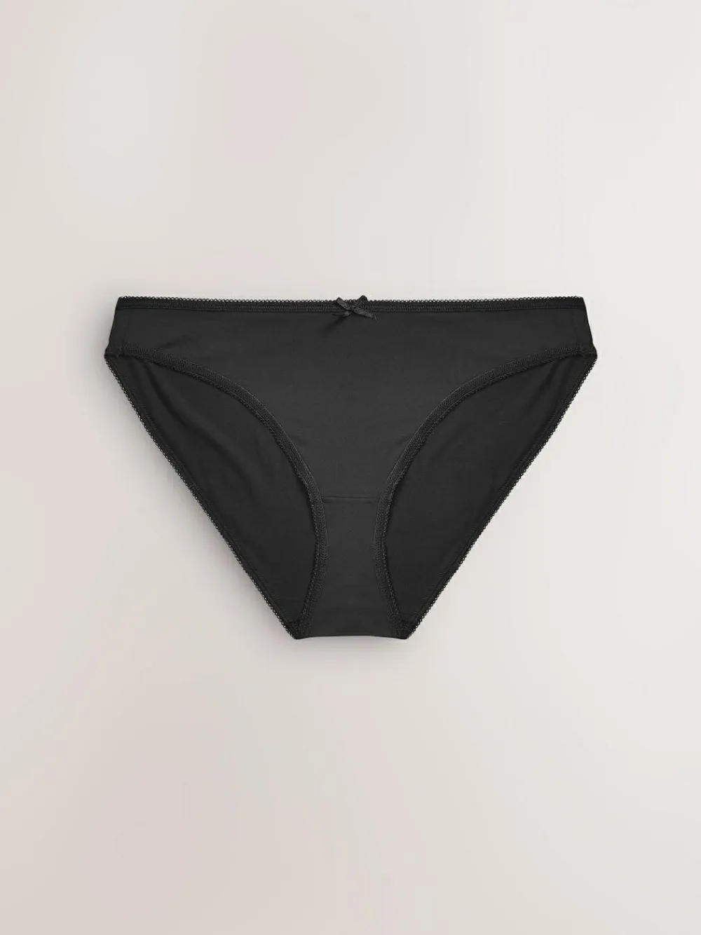 Next High Leg Microfibre Knickers 7 Pack Black