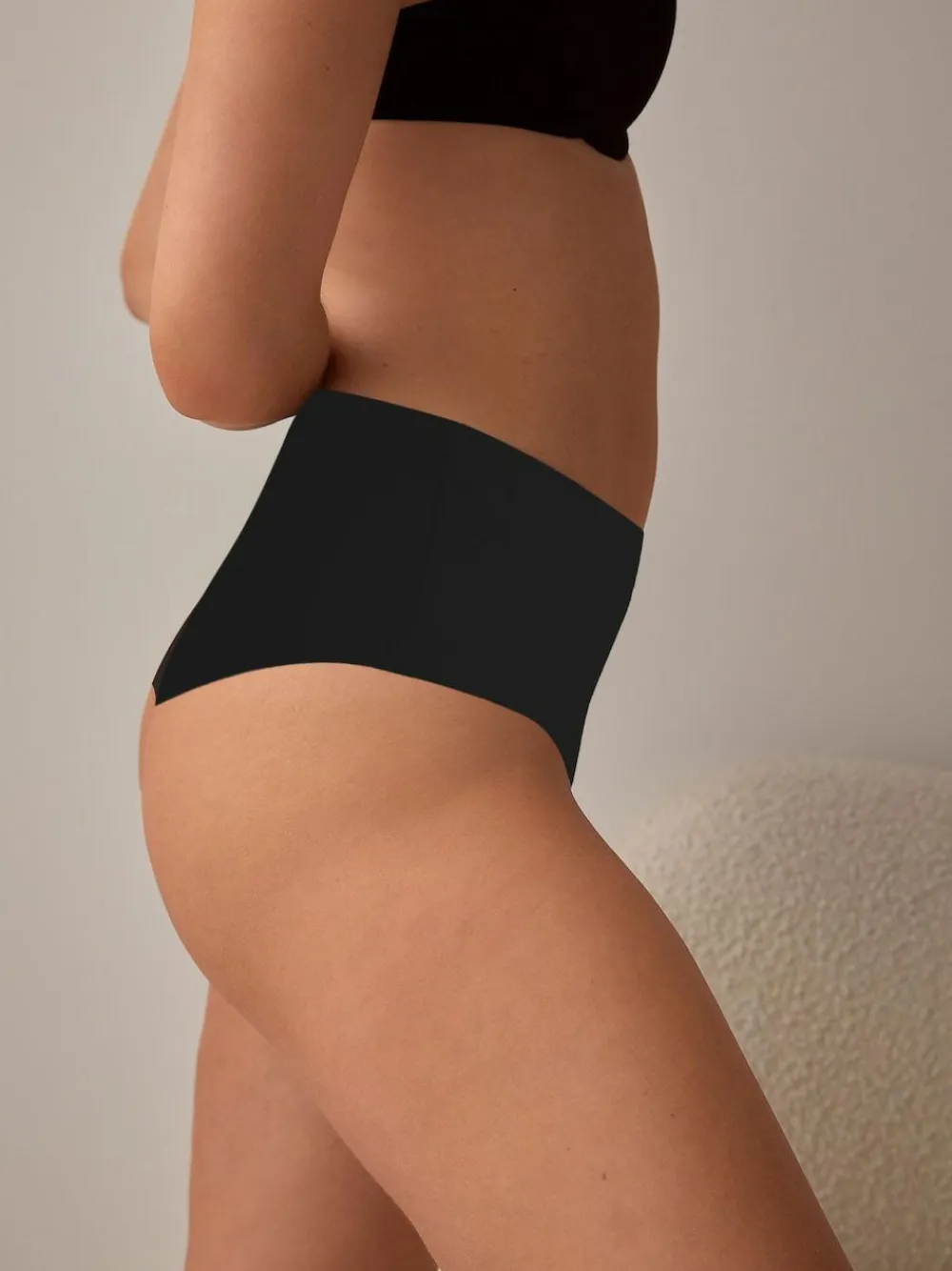 Next High Rise High Leg No VPL Tummy Control Shaping Knickers^Women Shapewear