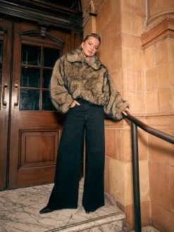 Next High Rise Palazzo Wide Leg Jeans^Women Jeans|Jeans