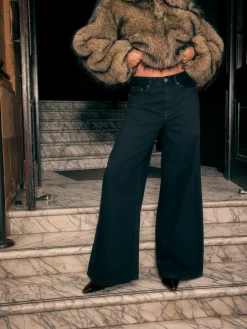 Next High Rise Palazzo Wide Leg Jeans^Women Jeans|Jeans