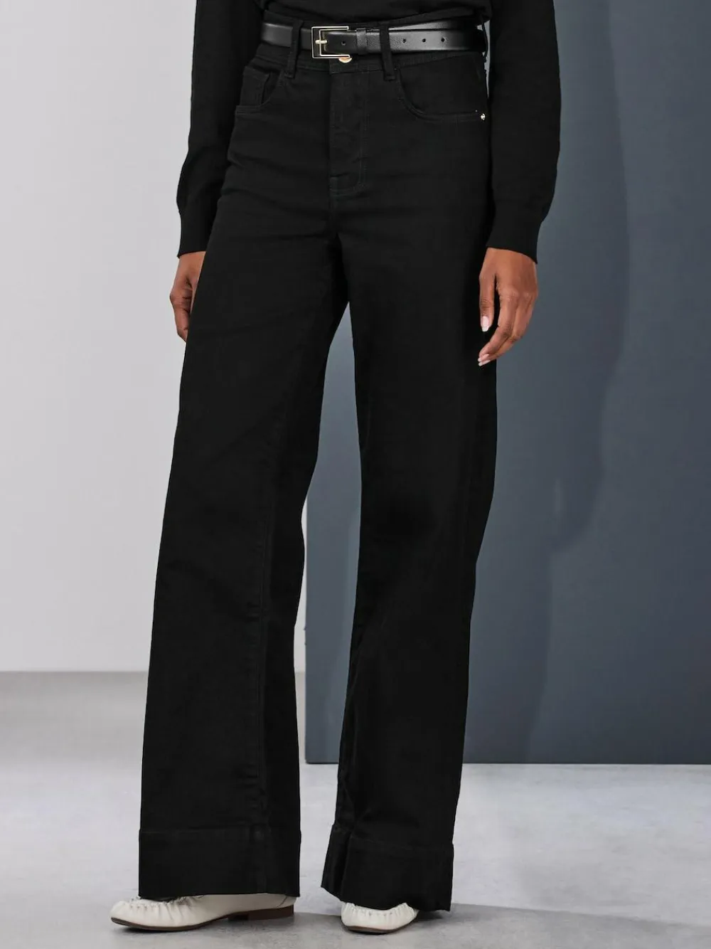 Next High Rise Stretch Wide Leg Jeans^Women Jeans|Jeans