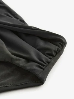 New Next High Waist High Leg Bikini Bottoms Black