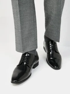 Next Black Hi-shine Derby Lace- Up Shoes^ Shoes