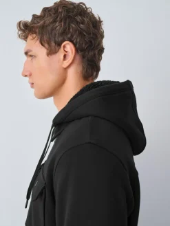 Next Hooded Borg Fleece Lined Shacket^ Sweatshirts & Hoodies|Sweatshirts & Hoodies