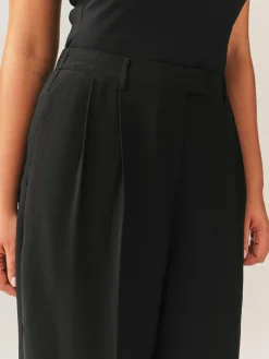 Online Next Black Hourglass Wide Leg Tailored Trousers