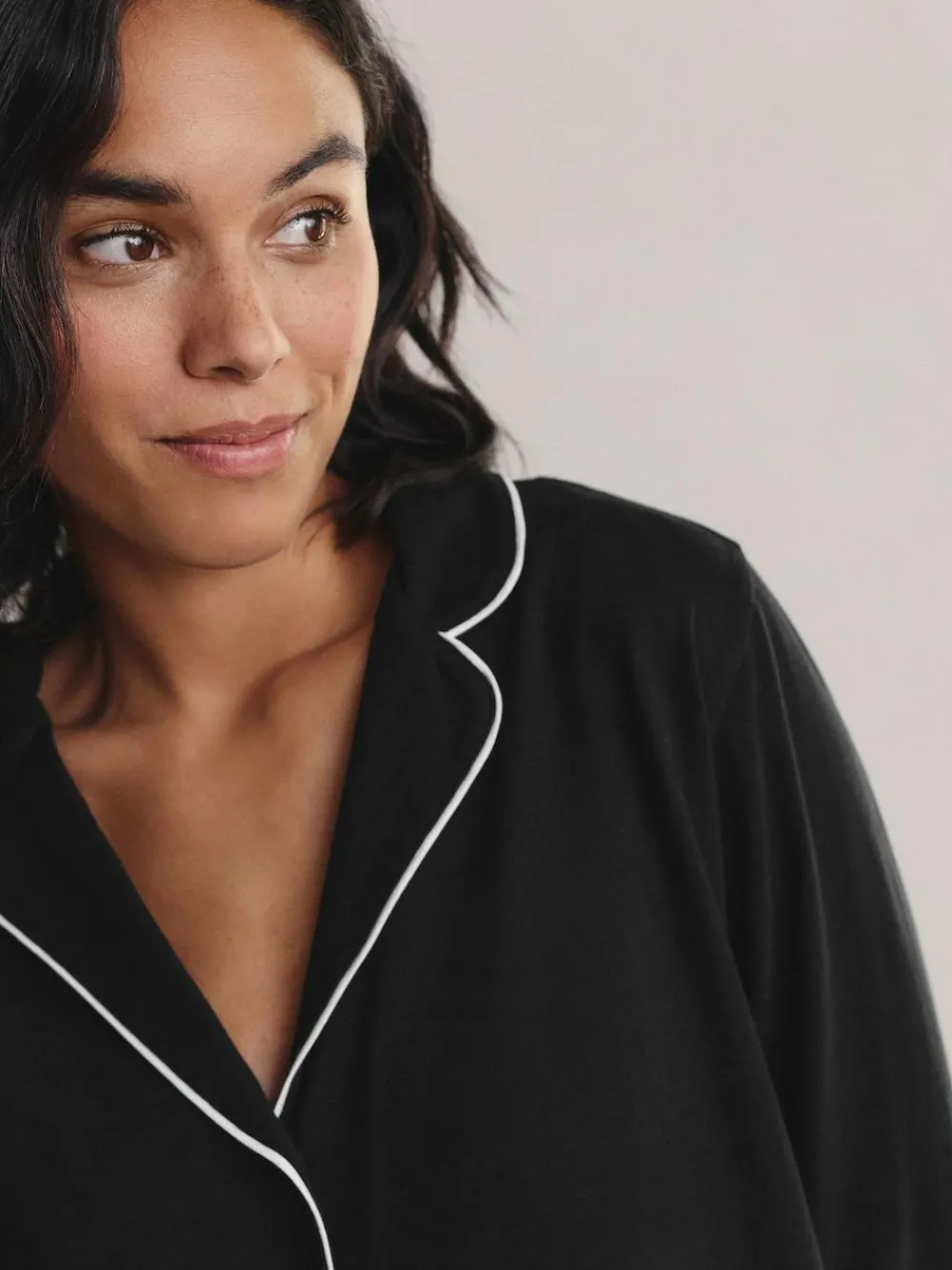 Next Jersey Button Through Pyjamas^Women Pyjamas|All Night & Lounge