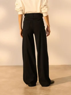 Next Jersey Denim Wide Leg Trousers^Women Jeans|Jeans
