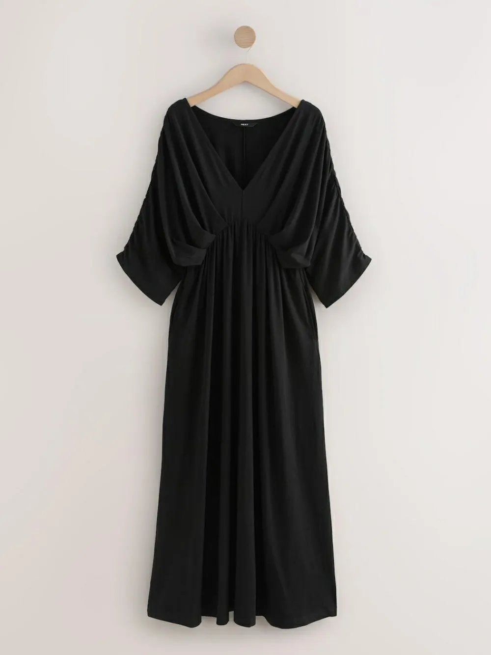 Best Next Jersey Kaftan Maxi Dress Black